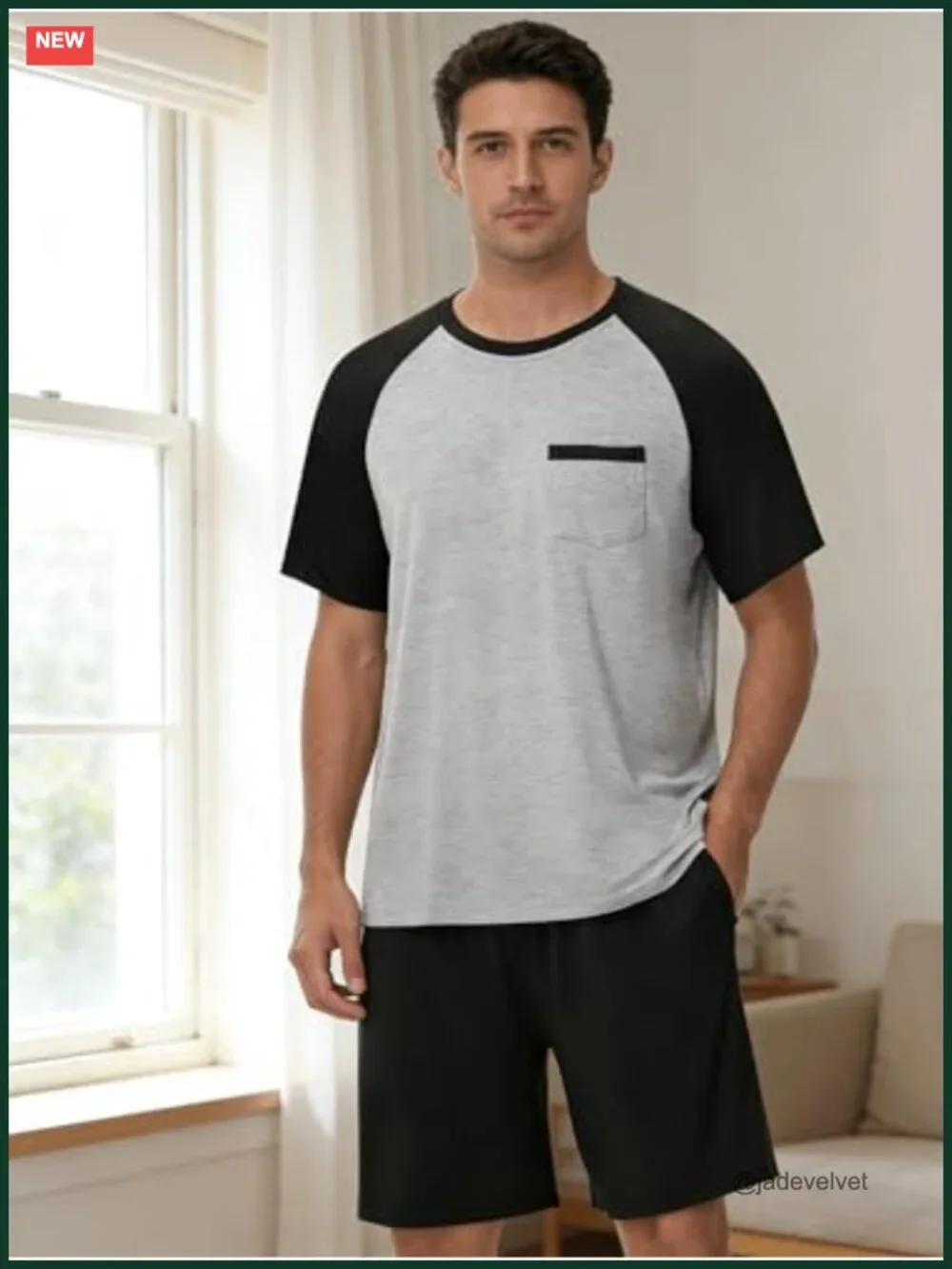 Modal Soft Pajama Short Set - 2 Piece Lounge Set with Pockets